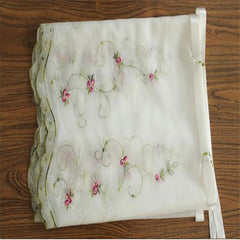 YICKYUE  -  Free Shipping Purple Rose Lifted Curtains Balloon Purdah Roman Shades Finished Fan Drapes Short Blinds Coffee Window Valance
