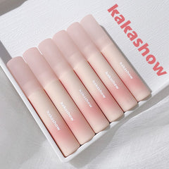 Yickyue New 1pc Matte Lip Mud Lip Gloss Long Lasting Nonstick Cup Velvet Lipstick Students Lip Makeup Nude Lipstick Cosmetics Maquillaje