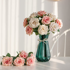 Nordic Simulation Rose Silk Flower Fake Flower Wedding Decoration Valentine's Day Gift Simulation Flower Plants Fake Plant Wall