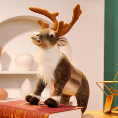 Simulation Reindeer Plush Toy Christmas Deer Doll Xmas Elk Toy Christmas Decorations Merry Christmas New Year Best Gift for Kids