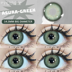 YICKYUE  -  Big Diameter Blue Lenses 14.5mm Lenses Colored Contact Lenses for Eyes Big Eye Lenses Natural Look Lenses