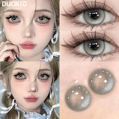 YICKYUE   -  2PCS/Pair Contact Lenses with diopters Natural Lenses Gray Lenses Beauty Pupils Korean Style Fashion cosmetics Lenses New
