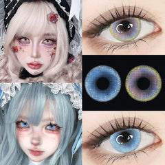 YICKYUE  Beauty Lovejoy Colored Contact Lenses Natural Half Yearly  Eyes Contacts Party Daily Makeup Cute Lens Fashion New