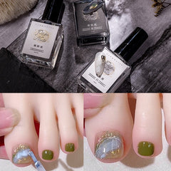 10ml Black White ink Blossom Liquid Watercolor Blooming Effect Nail Polish Marble Series No Need UV/LED Fast Dry Nail Design