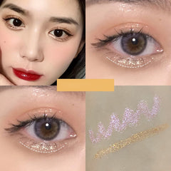 Professional Double Headed Silkworm Pen Highlighter Eyeshadow Pencil Brighten Eye Makeup Highlight Pen Waterproof Eyeliner Pen