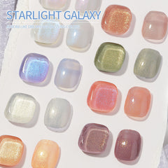YICKYUE  -  10ml Starlight Galaxy Aurora Series Gel Nail Polish Sparkling Flash Semi-permanent Varnish Soak Off UV Gel DIY Glitter Nail Art