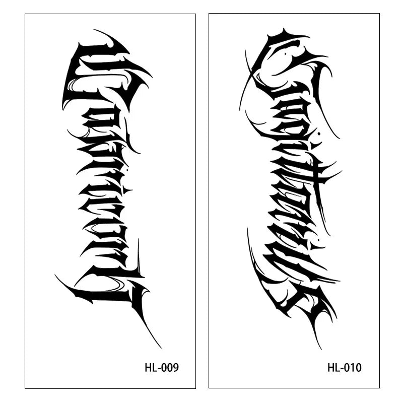 YICKYUE  -  2pc/Set Arm Ring Dark Herbal Juice Temporary Tattoo Stickers Art Waterproof Semi-permanent Fake Tattoos Arm Men Women Lasting