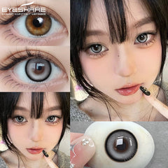 YICKYUE  -  1 Pair Colorcon Korean Lenses Color Contact Lenses for Eyes Purple Lenses Blue Eye Lenses Brown Lenses Yearly Contacts