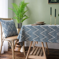 Cotton Linen Fresh Nordic Rectangular Coffee Tablecloths