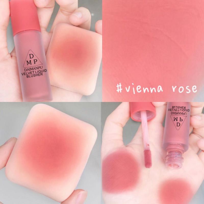 Vienna Rose Matte Velvet Blush Face Pigment Cheek Contour Shadow Blush VR4