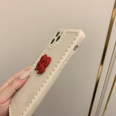 Ins 3D Bow Phone case For iphone Xr xs max x 11 12 mini pro max 7 8 plus silicone cover cute butterfly capa shell funda