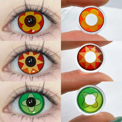 YICKYUE    Color Contact Lenses Halloween Circle Lens Yearly Genshin Nahida Hutao Mavuika Cosplay