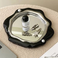 YICKYUE  -  Flexible Standingkawaii Mirrors Vanity Bathroom Small Nordic Portable Design Funky Mirror Living Room Spiegels Home Decoration
