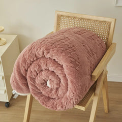 Yickyue Upgraded Taffel Velvet Blanket, Milk Velvet Blanket, High Weight, Double Layer Down Blanket, Multifunctional Nap Blanket, New