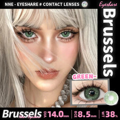 2Pcs Colored Contact Lenses for Eyes Natural Blue Eyes Lenses Gray Pupils High Quality Green Contacts Yearly Disposable