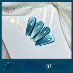 YICKYUE  -  Smoothie Cat's Eye Gel Smoothie Crystal Cat's Eye Nail Lacquer Small Pop Color Moonstone Wide Cat's Eye Nail Salon 8ML
