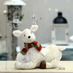 Standing Christmas Doll Christmas Decoration Large Santa Claus Snowman Elk Doll Kids New Year Gift Toy