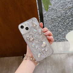 YICKYUE  -  3D Love Heart Angel Silver Phone Case For iPhone 16 15 14 13 12 11 Pro X XS Max 7 8 Plus Soft Shockproof Back Cover