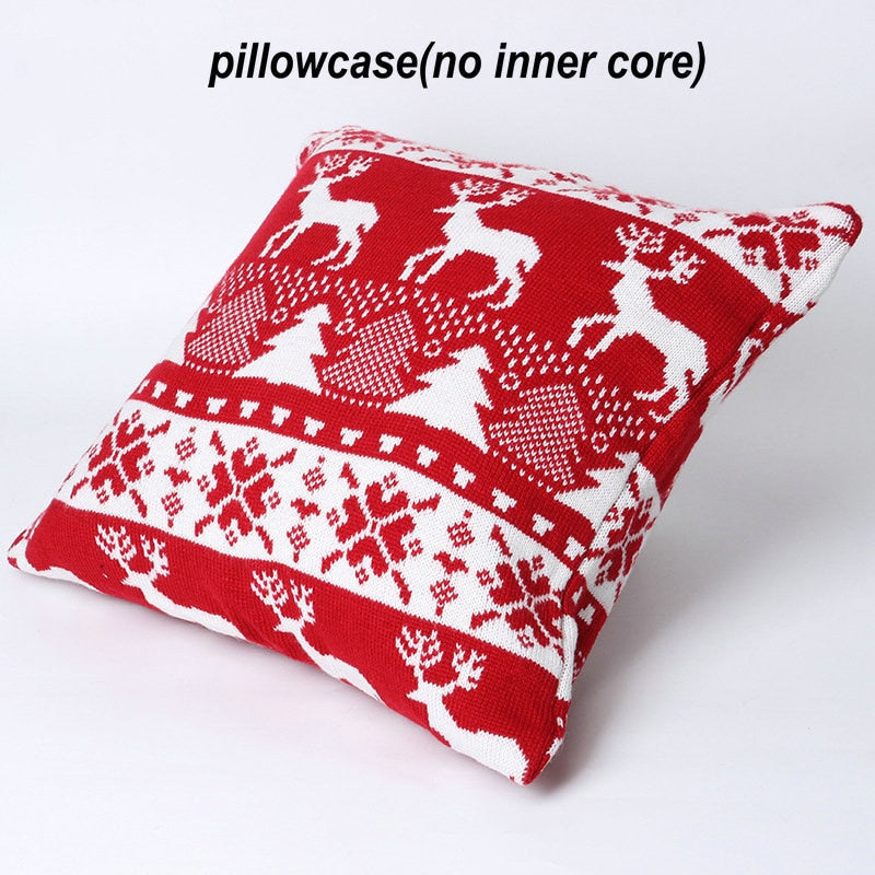 Yickyue Merry Christmas Throw Blanket Nordic Winter Knitted Jacquard Christmas Tree Elk Blankets Soft Warm Sofa Bed Cover Shawl Gifts