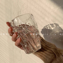 Glass Water Cup Twist Fold Cup Household Unique Fruit Juice Tea Cup Lovely Beer Cup Ins Style Advanced Simple Korean Milk Cup