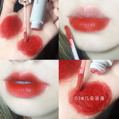 Lipgloss Pigment Liquid Lipstick Nutritious Nude Color Lip Tint Long Lasting Waterproof Velvet Pink Red Matte Lip Gloss Cosmetic