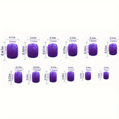 YICKYUE  [96pcs Smooth Press-on Nails Perfect] 96pcs smooth short square press-on nails are perfect for daily parties, holiday parties, great choice, perfect Christmas gift for girlfriends