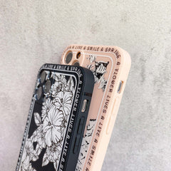 Romantic flower 3d phone case for iphone x 7 8 plus xr xsmax 12 mini 11 pro max silicone cute cover cartoon protective shell