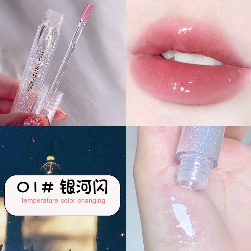 New Jelly Moisturizing Mirror Lip Glaze Shimmer Shining Liquid Lipgloss Plumper Lips Makeup Clear Lip Gloss Bulk Lipstick Gloss