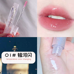 New Jelly Moisturizing Mirror Lip Glaze Shimmer Shining Liquid Lipgloss Plumper Lips Makeup Clear Lip Gloss Bulk Lipstick Gloss