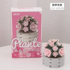 Fairy Garden Miniatures Unwatered Building Blocks Garden Succulent Potted Cute Decoration Desk Ornaments Children's Toy Gift