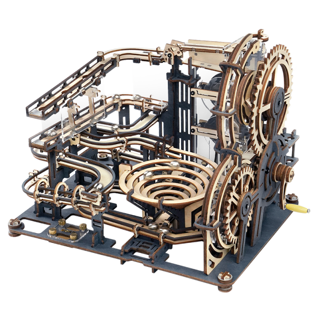 Robotime Rokr 294 PCS Marble Night City DIY Wooden Model Building Block Kits Assembly Toy Gift for Children Adult