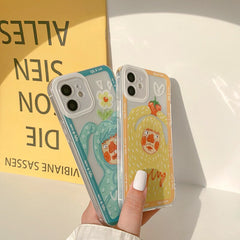 Cute couple phone case for iphone x xsmax 7 8 plus xr 12 mini 11 pro max 8 7 plus soft silicone cartoon funny cover capa