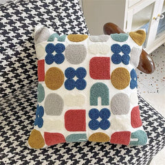 Yickyue Nordic living room sofa pillow bedroom bedside cushion ins petal egg flower cushion decorative pillow (including core)