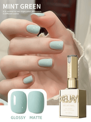 YICKYUE  -  1Pc 15ML Mint Green Nail Gel Semi Permanent Nail Art Soaking UV LED Nail Salon DIY Nail Salon Gel For Spring And Summer