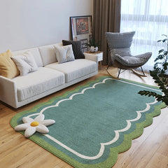 YICKYUE  -  Modern Light Luxury Living Room Carpet Irregular Green Classic Nordic Art Design Bedroom Rug Minimalist Girl Home Decoration Mat