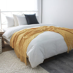 Cutelife Nordic Knitted Plaid Sofa Blanket Cover Throw Bedspread Warm Weighted Blanket Living Room Wearable Soft Bed Blanket New