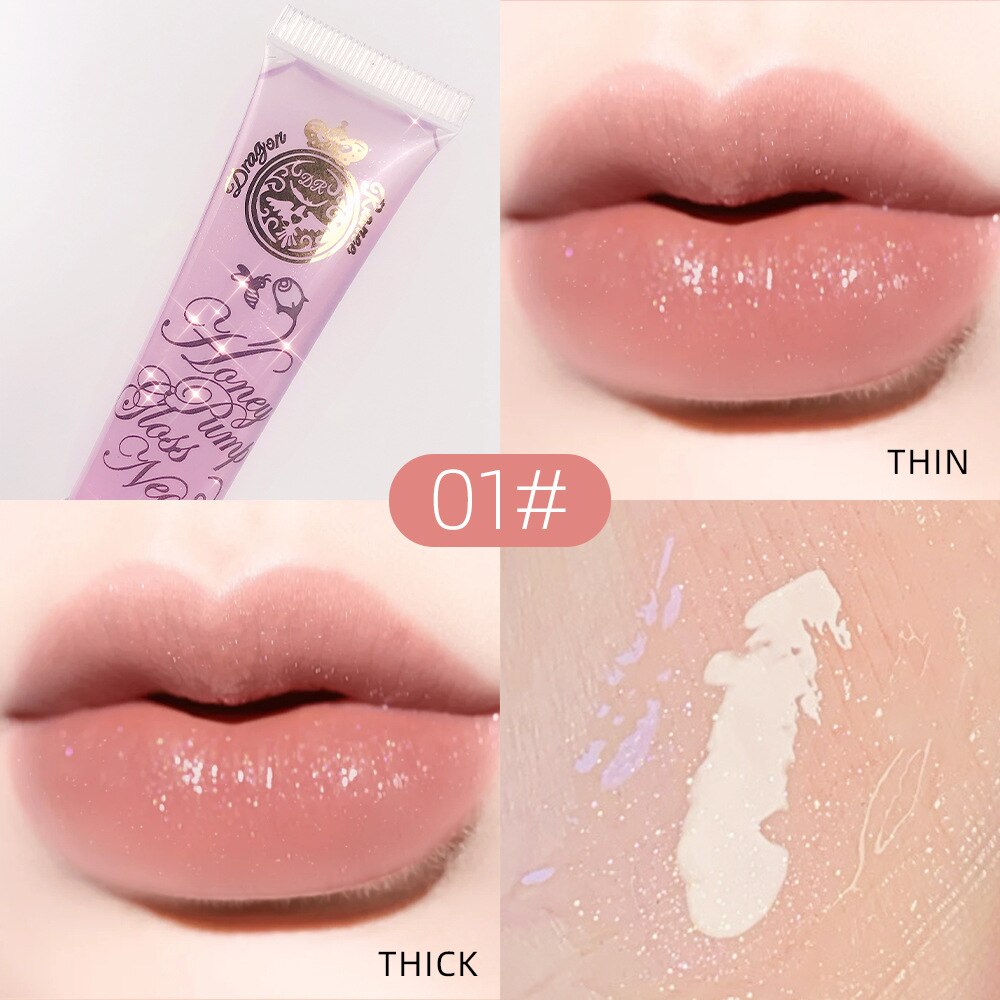 Sexy Clear Lip Gloss Bulk Wholesale Moisturizer Lip Gloss Base Glitter Lip Plumper Gloss Lips Glaze Tint Liquid Lipstick Lip Oil