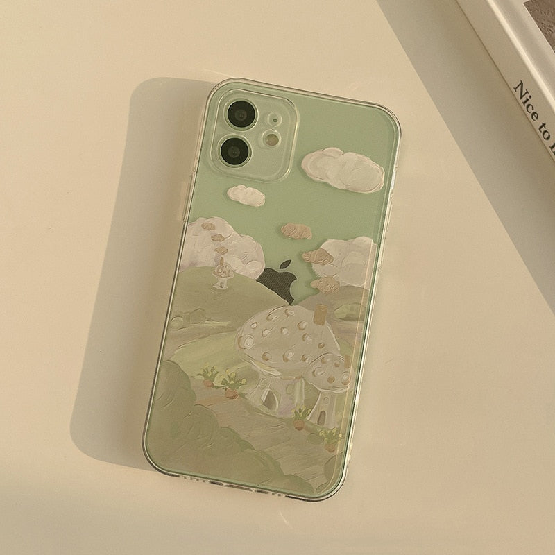 Warm family clear silicone phone case for iphone x xs max xr 7 8 plus 13 12 11 promax shockproof protective capa cover