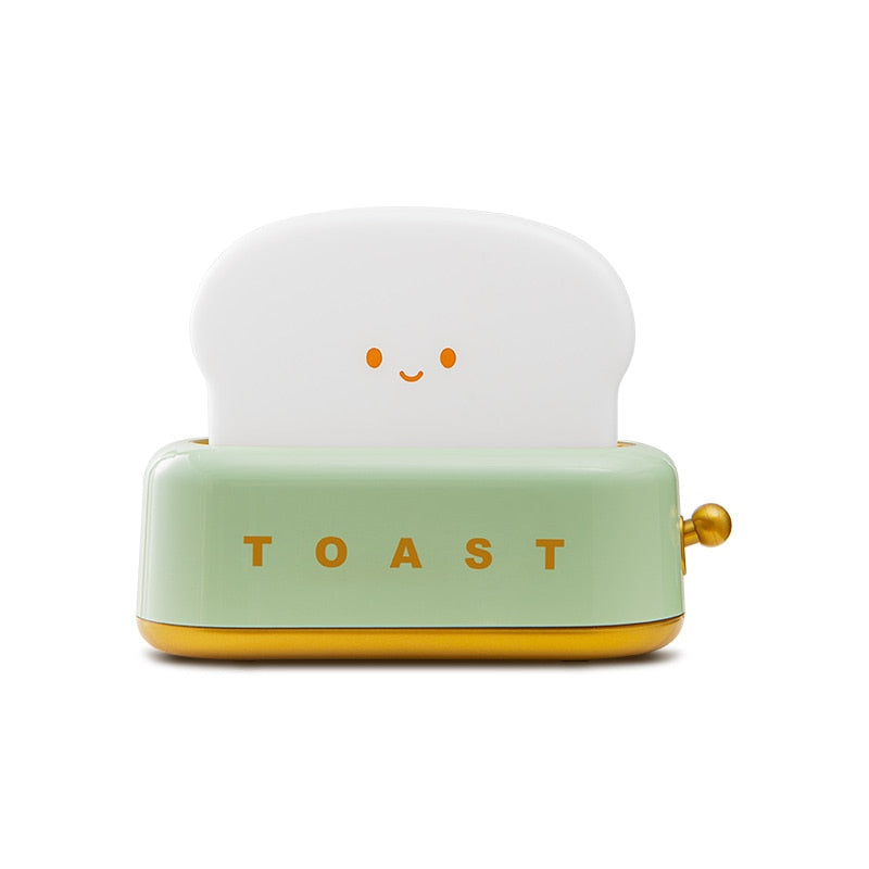 Bread Machine Night Light USB Charging Bedroom Lamp Creative Dimming Table Lamp LED Warm White Timing Sleeping Light