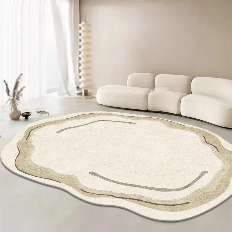 YICKYUE  -  Living Room Carpet Non-slip Soundproof Floor Mat Lounge Bedroom Large Area Rug Home Decoration Minimalist Irregular  Alfombra