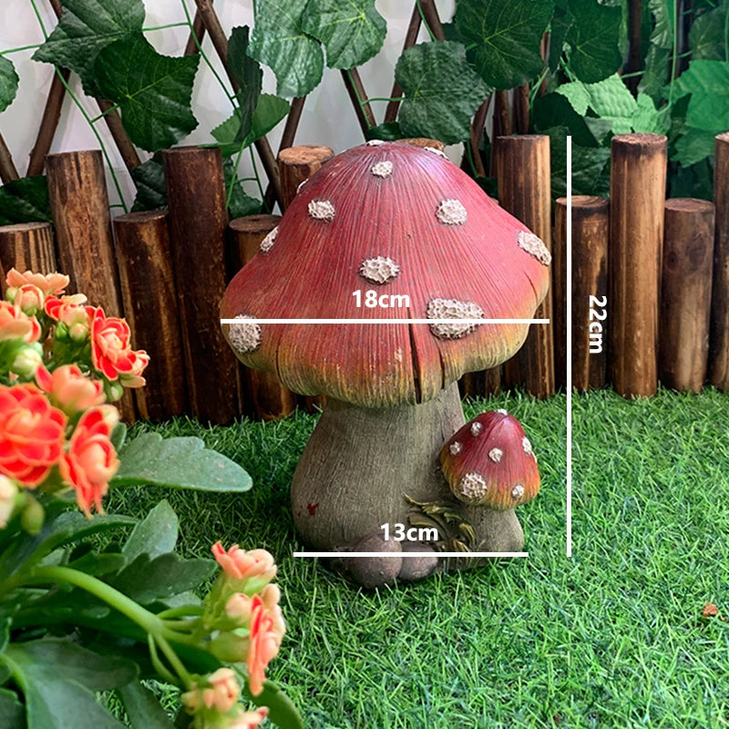 YICKYUE  Creative Mushrooms Outdoor Garden Decoration for Lawn and Kindergarten Landscaping