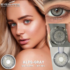 YICKYUE  1 Pair Color Contact Lenses for Eyes 14.5MM Black Lenses Gray Lenses Fashion Lenses Blue Eyes Lenses Brown Lens Yearly