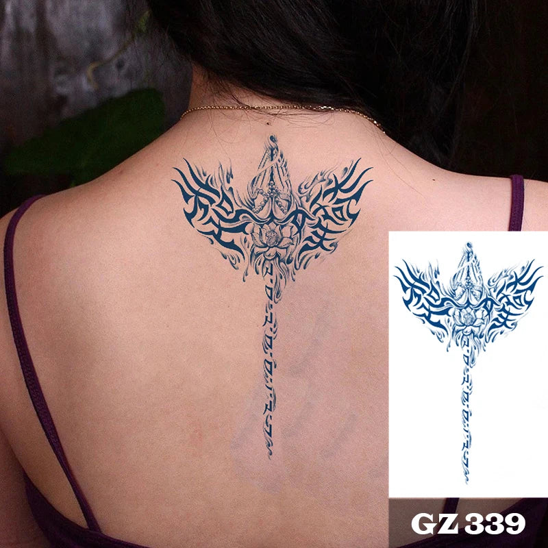 YICKYUE  -  Permanent Temporary Tattoo Sticker for Men Boys Long-Lasting 1-2 Weeks Waterproof & Realistic Body Arrow Tattoo Stickers