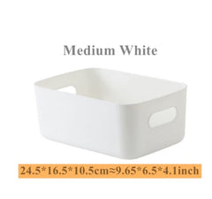 Sundry storage basket student desktop snack storage box plastic cosmetic storage box household kitchen sorting box makeup box