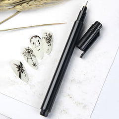 1 Pcs Nail Art Graffiti Pen Waterproof Drawing Painting Liner Brush DIY Flower Abstract Lines Details Nail Art Beauty Tool