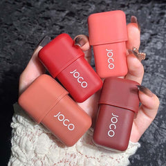 Yickyue 1pc Cute Ice Mist Velvet Lipgloss Matte Lipstick Long Lasting Silky Muddy Lip Gloss Non-stick Cup Nude Lip Makeup Tint Cosmetics