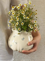 YICKYUE  -  Flower Ceramic Vase, Living Room Decoration, Dining Table, Desktop Storage Jar, Home Furnishing Decoration