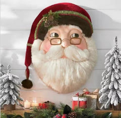 Yickyue New Santa Claus pendant resin crafts Christmas decoration indoor pendant Christmas resin ornaments