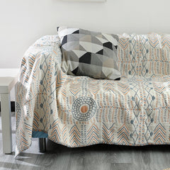 Bohemian Cotton Sofa Cover Indian Totem Summer Throw Blanket Quilt Decoration Sofa Bed Coverlet Blanket Bedspread On The Bed