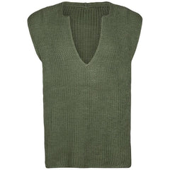Hearujoy Spring Autumn Men Knitted Vest  V-Neck Sleeveless Sweater  Vintage Oversize Loose Knit Tank Tops   Leisure Waistcoat Streetwear